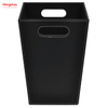 Bin de basura superior abierta de 16l cuadrado con capa de cuero
