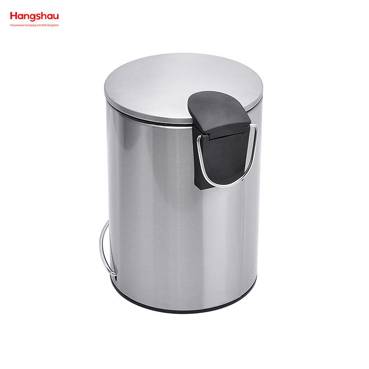 Contenedores de basura con pedal de plástico para el hogar de 3L, contenedor de basura con pedal de diseño patentado para bote de basura interior, bote de basura simple, bote de basura para baño