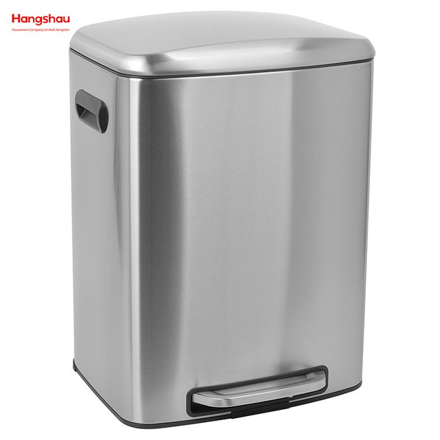 Cubo de basura caliente del acero inoxidable de la cocina de las ventas bote de basura de 50 litros con la tapa