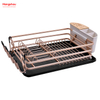  Estante para platos de plástico y secado de metal y aluminio, estante para platos de aleación sobre fregadero, organizador, soporte de cocina, estante para platos, estante para platos para encimera, portavasos 