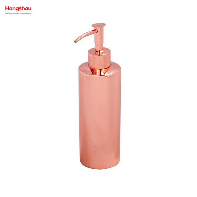 Pulido Galvanoplastia Accesorios de baño de oro rosa Juego de lujo Dispensador de jabón familiar de lujo Soporte para cepillo de dientes Vaso Jabonera Soporte para cepillo de baño Cerámica 