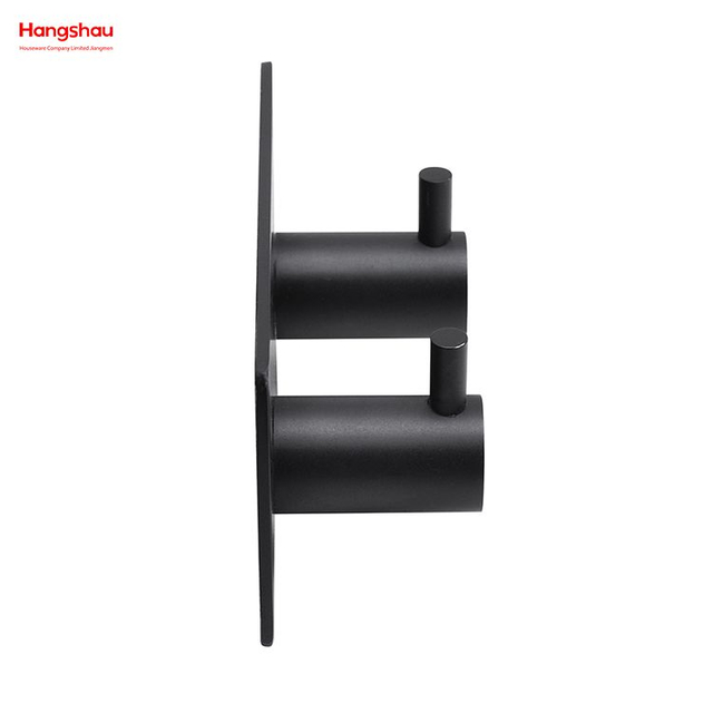 Gancho adhesivo de acero inoxidable para colgar en la pared, dos ganchos con cinta adhesiva doble, ganchos de Metal para baño