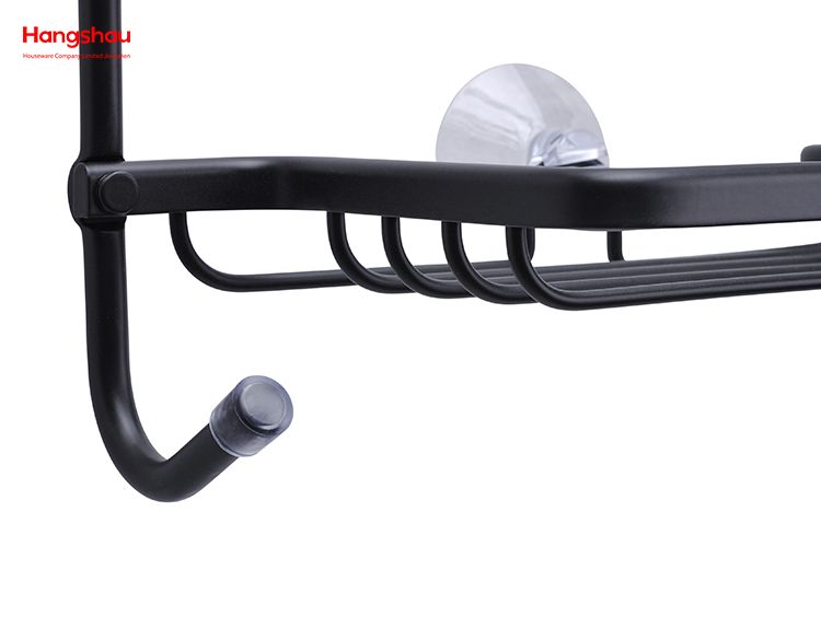 Cesta colgante montada en la pared de 3 capas, colgador de aluminio para baño, accesorios de baño montados en la pared, carrito de ducha en estante de baño de aluminio, antioxidante y duradero
