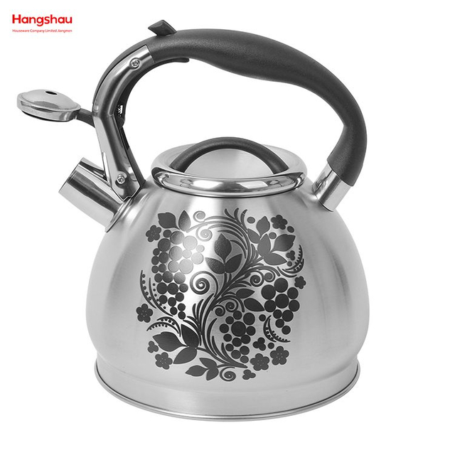 Hervidor de té con silbido de café, agua caliente de acero inoxidable, venta al por mayor, estufa árabe personalizada para Camping, Hotel, vierte sobre la olla 