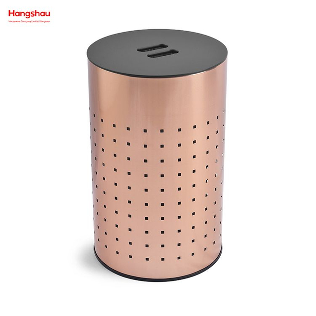 Cesta de Metal para ropa sucia, cesta grande para la colada con tapa, almacenamiento de lavado, cesta de almacenamiento para el hogar, cesto para la colada