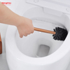 Cepillo de baño de pie de Metal cuadrado de lujo, inodoro de baño de acero inoxidable barnizado brillante con soporte, juego de limpieza de cepillo de plástico 