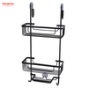 Cesta colgante montada en la pared de 3 capas, colgador de aluminio para baño, accesorios de baño montados en la pared, carrito de ducha en estante de baño de aluminio, antioxidante y duradero