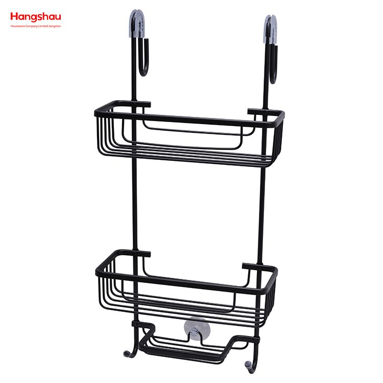 Cesta colgante montada en la pared de 3 capas, colgador de aluminio para baño, accesorios de baño montados en la pared, carrito de ducha en estante de baño de aluminio, antioxidante y duradero