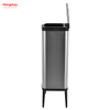 Cubo de basura de cocina inteligente de acero inoxidable, 55L, cubo de basura de inducción, Sensor automático, cubo de basura de plástico 