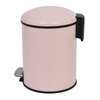 5L Bin de basura redonda de basura redonda de acero galvanizado para basura de la oficina de residuos de cocina puede colorido cubierta de polvo de pedal de pie de cierre silencioso