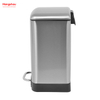 Papelera nórdica de acero inoxidable para el hogar, 6L, para Hotel, baño, papelera de Metal, papelera con Pedal, papeleras de reciclaje