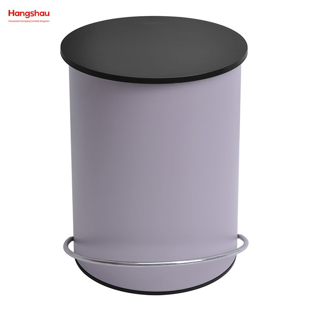 Bote de basura simple de 3L Bote de basura para baño Bote de basura de plástico para el hogar Contenedores de polvo Contenedor de basura con pedal de diseño de patente para bote de basura interior 