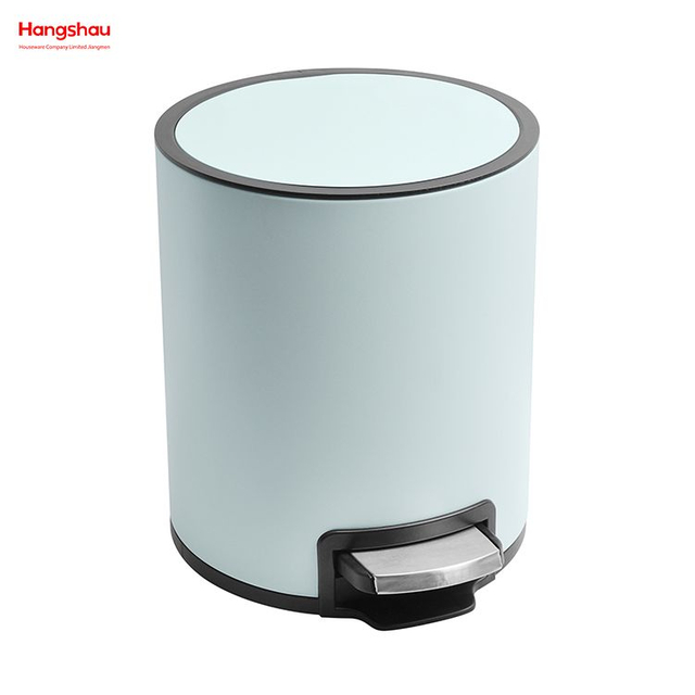 Cubo de basura simple para baño de 3L, bote de basura, dormitorio, pedal de plástico para el hogar, cubos de basura con pedal de oficina, cubo de basura para interior, pequeño 