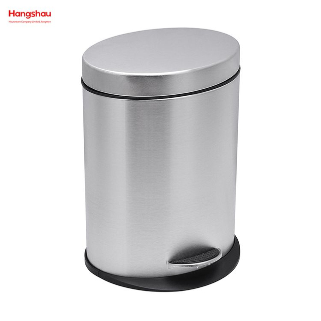 Bote de Basura con Pedal Decorativo para Interiores de 3 L, Bote de Basura con Pedal para el hogar, Bote de Basura para Interior, Bote de Basura con Pedal para baño, Bote de Basura de Metal con Recubrimiento en Polvo 