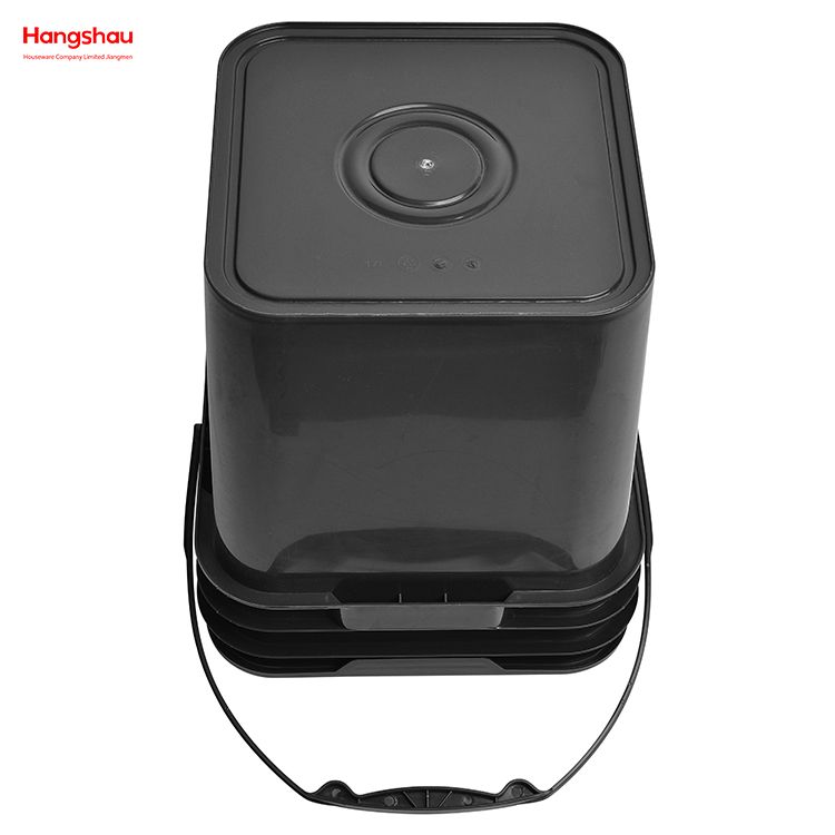 Cubo de agua para barbacoa para acampar al aire libre, cubo portátil, cubo de almacenamiento cuadrado de hierro, juego de playa, cubo de almacenamiento cuadrado de plástico, juegos de 3 piezas Cubo de carbón para barbacoa