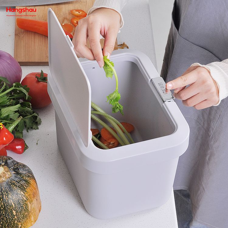 Cubo de basura de escritorio para el hogar, botes de basura de plástico de 5L, Mini papelera para escritorio para almacenamiento y cocina