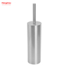 Escobilla de baño de pie de acero inoxidable barnizado brillante, inodoro de baño de Metal con soporte, juego de limpieza de cepillo de plástico 