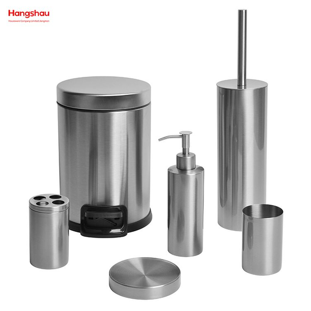 Mate con accesorios de baño antihuellas, juego de lujo, dispensador de jabón familiar de lujo, soporte para cepillo de dientes, jabonera, soporte para cepillo de baño de cerámica 