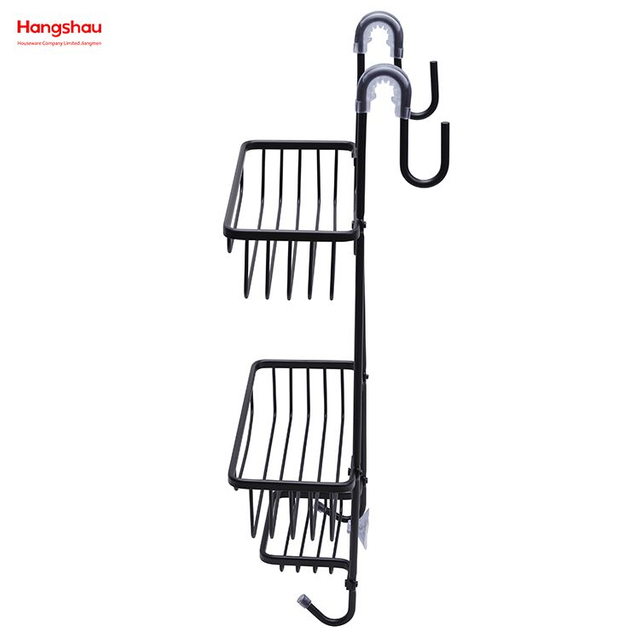 Cesta colgante montada en la pared de 3 capas, colgador de aluminio para baño, accesorios de baño montados en la pared, carrito de ducha en estante de baño de aluminio, antioxidante y duradero
