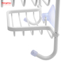 Accesorios de baño Carrito de ducha en aluminio Estante de baño Antióxido Durable Baño Percha de aluminio Cesta colgante montada en la pared de 3 capas Montado en la pared 