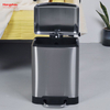 Papelera nórdica de acero inoxidable para el hogar, 6L, para Hotel, baño, papelera de Metal, papelera con Pedal, papeleras de reciclaje