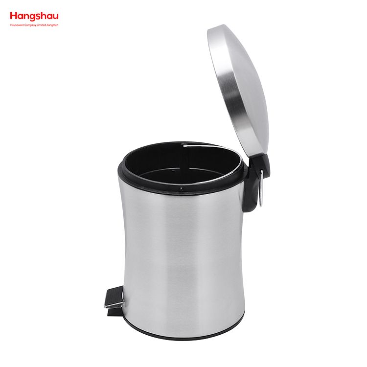 5L Uso en Oficina y Cocina Contenedores de Basura Género Cubo de Basura Bote de Basura Cubo Interior de baño doméstico de Acero Inoxidable Contenedor de Basura con Pedal de Paso para 