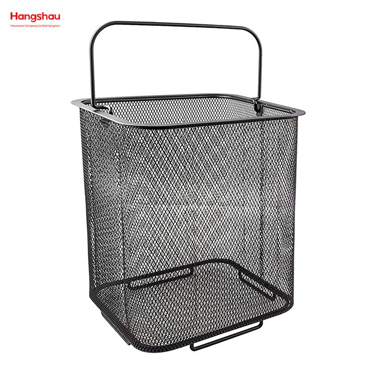 Cubo de agua para barbacoa para acampar al aire libre, cubo portátil, cubo de almacenamiento cuadrado de hierro, juego de playa, cubo de almacenamiento cuadrado de plástico, juegos de 3 piezas Cubo de carbón para barbacoa