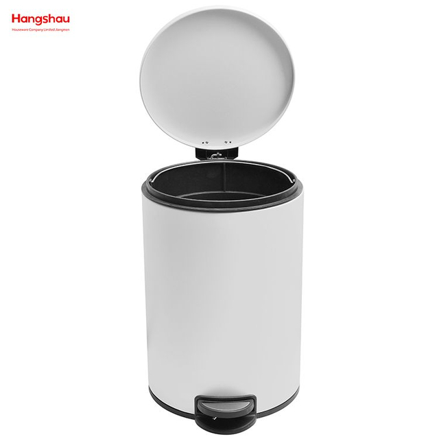 Bote de basura para baño de 20L, cubo de basura de estilo moderno de Metal, cubo de basura de cocina, cubos de basura para el hogar, cubo de basura con pedal con recubrimiento en polvo 