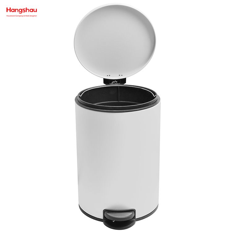 Bote de basura para baño de 20L, cubo de basura de estilo moderno de Metal, cubo de basura de cocina, cubos de basura para el hogar, cubo de basura con pedal con recubrimiento en polvo 