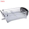 Estante para platos de cocina Portavasos Estante para platos de aleación de aluminio sobre fregadero Organizador Soporte Estante para platos Encimera Secado de metal Estante para bandejas de plástico 