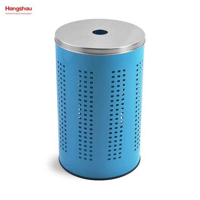 Cesta de Metal para ropa sucia, cesta grande de almacenamiento para el hogar, cesto para la colada, cesta para la colada con tapa, almacenamiento para lavado 
