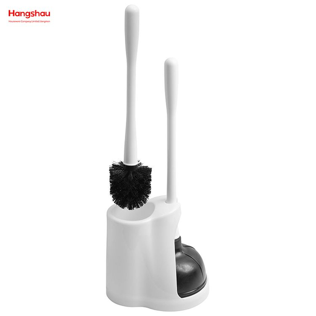 Juego de émbolo y émbolo de inodoro, conjunto económico de cepillo y émbolo con taza de inodoro 2 en 1, juego de émbolo con soporte 