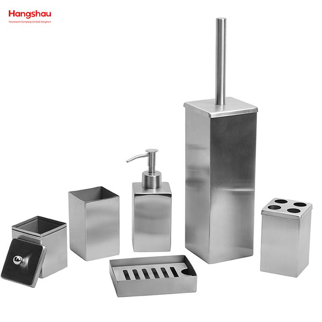  Set Accesorios De Baño Baño Completo De Acero Inoxidable De Lujo Dispensador De Botellas De Loción para Baño Bomba De Espuma Botella De Jabón Juego De Accesorios De Baño
