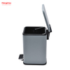 Bote de basura para baño cuadrado de 5L, cubo de basura de estilo moderno, cubo de basura con recubrimiento en polvo de metal, cubo de basura con Pedal para el hogar, cubos de basura para cubo de basura interior 