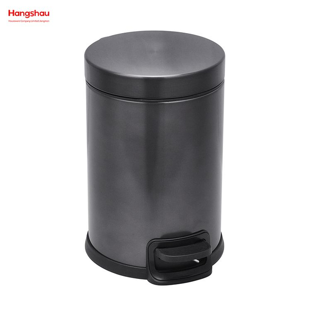 3L Diseño patentado Dormitorio Hogar Pedal Contenedores de basura Baño Cubo de basura simple Bote de basura Contenedor con pedal redondo Contenedor de basura con pedal de oficina para bote de basura interior Bote de basura pequeño 