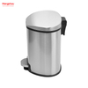 Cubo de basura con Pedal redondo S/S de 5L con dispositivo de Cierre Suave, cubo de basura de acero inoxidable para baño con Pedal, cubo de basura de Forma especial