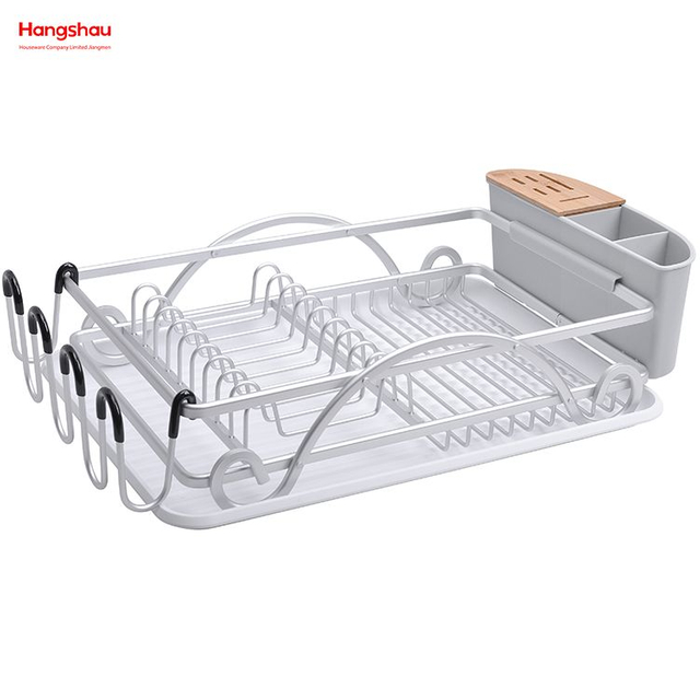 Soporte de aluminio para cocina, estante para platos, encimera, portavasos, estante para platos de aleación, organizador para fregadero, bandeja de secado de Metal 