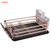  Estante para platos de plástico y secado de metal y aluminio, estante para platos de aleación sobre fregadero, organizador, soporte de cocina, estante para platos, estante para platos para encimera, portavasos 