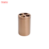 Accesorios de baño de oro rosa cepillado y electrónico Juego de lujo Dispensador de jabón familiar de lujo Soporte para cepillo de dientes Vaso Jabonera Soporte para cepillo de baño Cerámica 