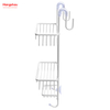 Accesorios de baño Carrito de ducha en aluminio Estante de baño Antióxido Durable Baño Percha de aluminio Cesta colgante montada en la pared de 3 capas Montado en la pared 