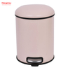 5L Bin de basura redonda de basura redonda de acero galvanizado para basura de la oficina de residuos de cocina puede colorido cubierta de polvo de pedal de pie de cierre silencioso