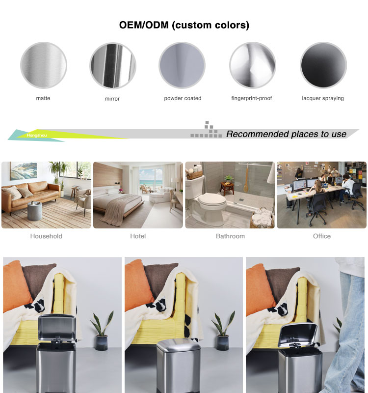 Papelera con pedal para cocina Contenedores de reciclaje