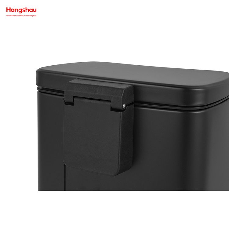Cubo de basura de acero inoxidable de 30L para cocina, cubo de basura para oficina, Pedal de pie de cierre silencioso Rectangular colorido personalizado 