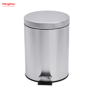 Cubo de basura interior del cubo del baño del hogar del acero inoxidable 5L con el pedal del paso