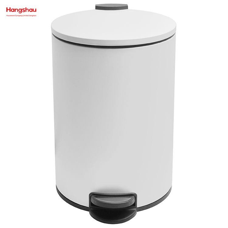 Bote de basura para baño de 20L, cubo de basura de estilo moderno de Metal, cubo de basura de cocina, cubos de basura para el hogar, cubo de basura con pedal con recubrimiento en polvo 