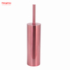 Escobilla de baño de pie de acero inoxidable barnizado brillante, inodoro de baño de Metal con soporte, juego de limpieza de cepillo de plástico 