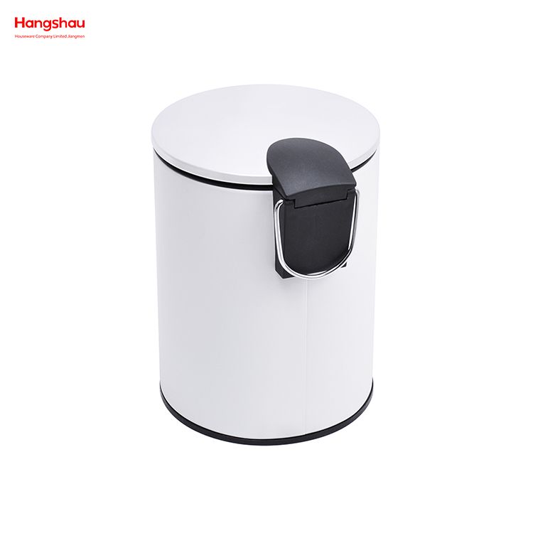 Bote de Basura con Pedal de Oficina de 3L para Bote de Basura Interior Bote de Basura pequeño Dormitorio Hogar Pedal de plástico Contenedores de Polvo Baño Bote de Basura Simple 