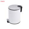 Bote De Basura Con Pedal Para Inodoro De 3L Para Bote De Basura Interior Oficina Bote De Basura Pequeño Dormitorio Hogar Pedal De Plástico Contenedores De Polvo Baño Bote De Basura Simple 