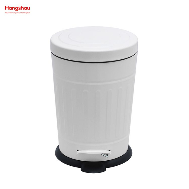 Cubo de basura con Pedal para el hogar con revestimiento de polvo de Metal de 5L, cubo de basura de estilo moderno, cubo de basura para interior, cubo de basura para baño