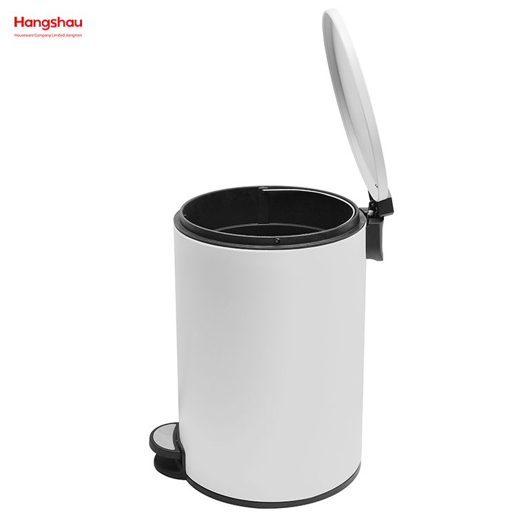 Bote de basura para baño de 20L, cubo de basura de estilo moderno de Metal, cubo de basura de cocina, cubos de basura para el hogar, cubo de basura con pedal con recubrimiento en polvo 